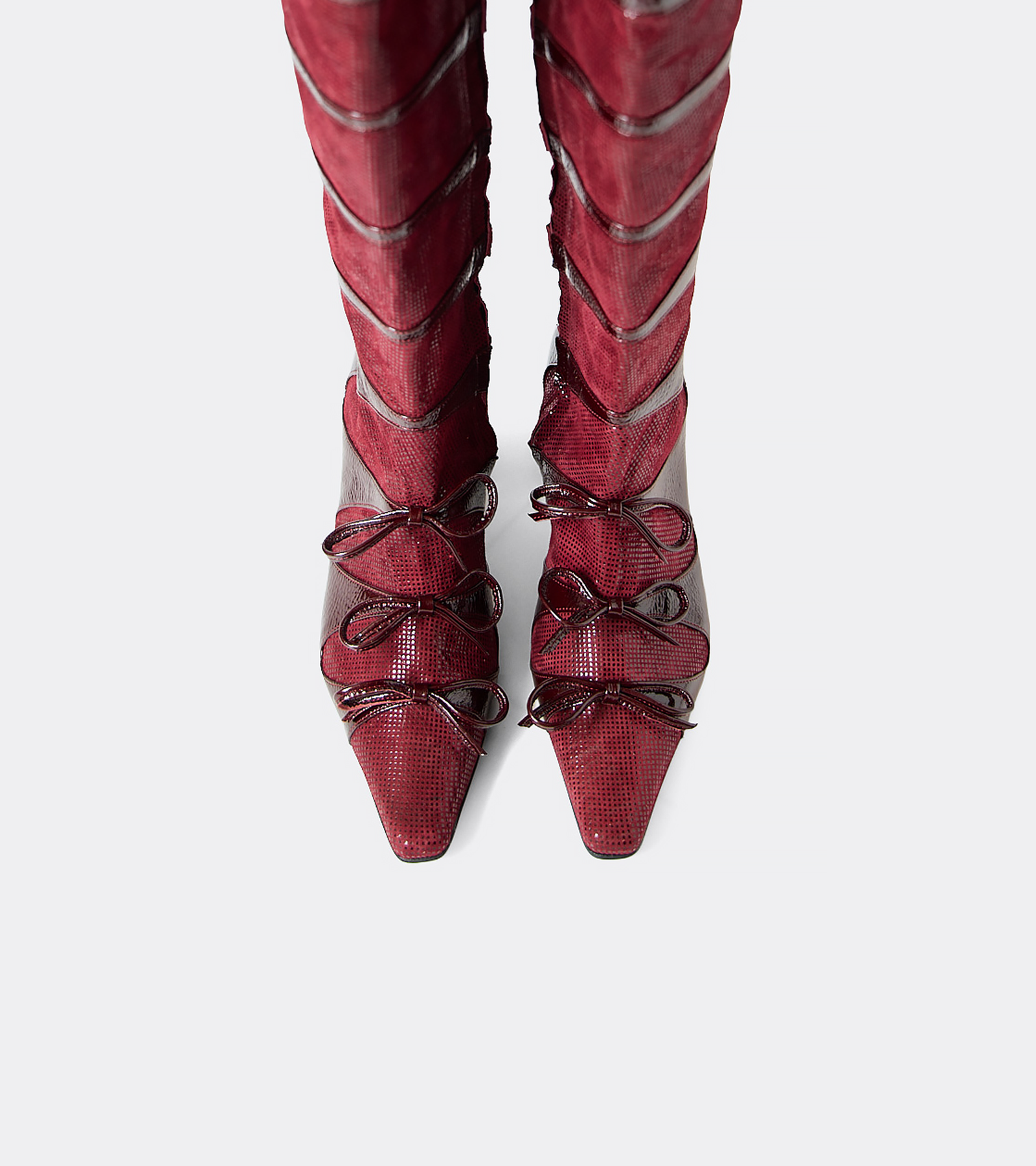 3 lazos caƱa alta - Taco 7cm - Imagen 3