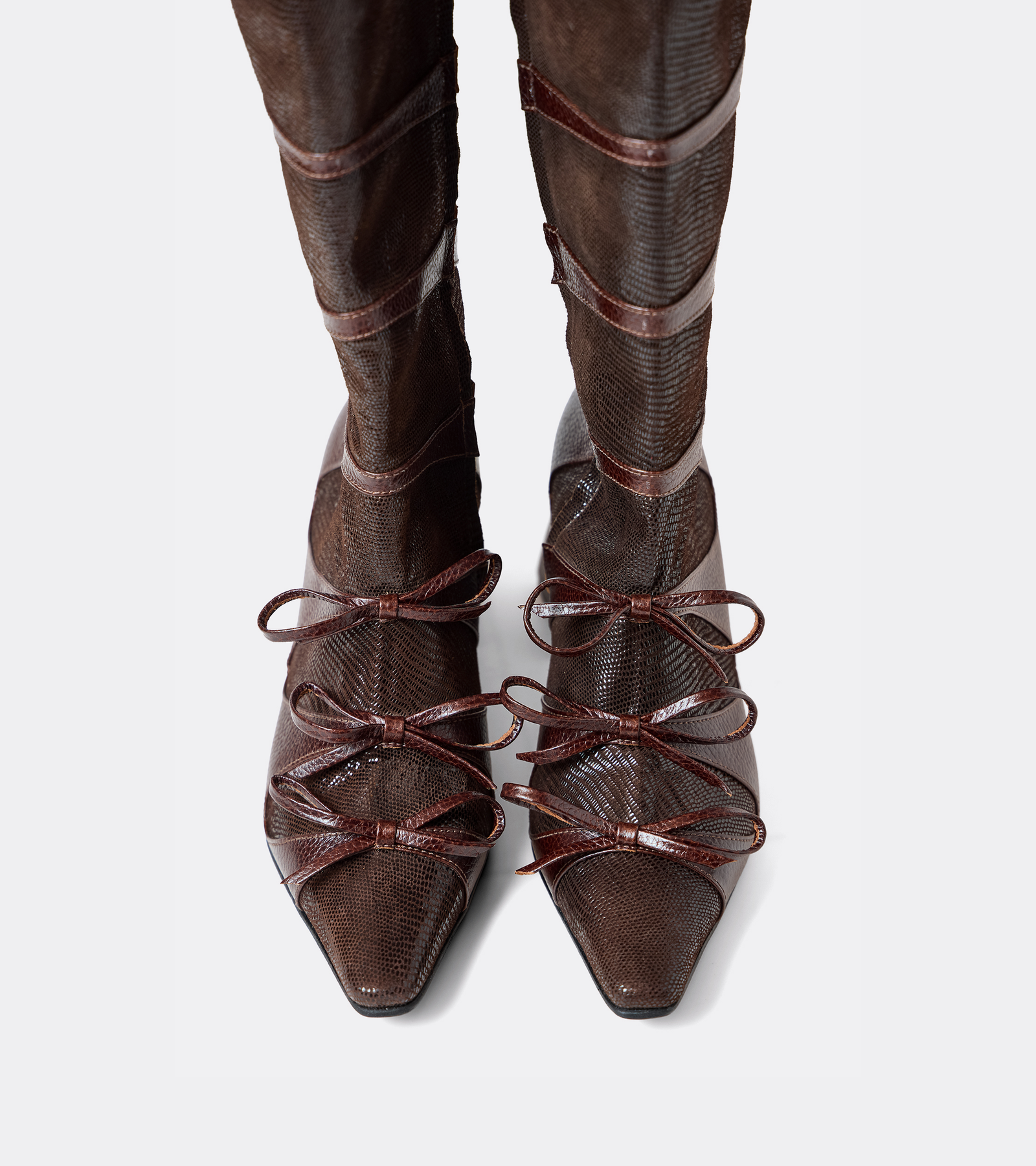 3 lazos caƱa alta - Taco 7cm - Imagen 4