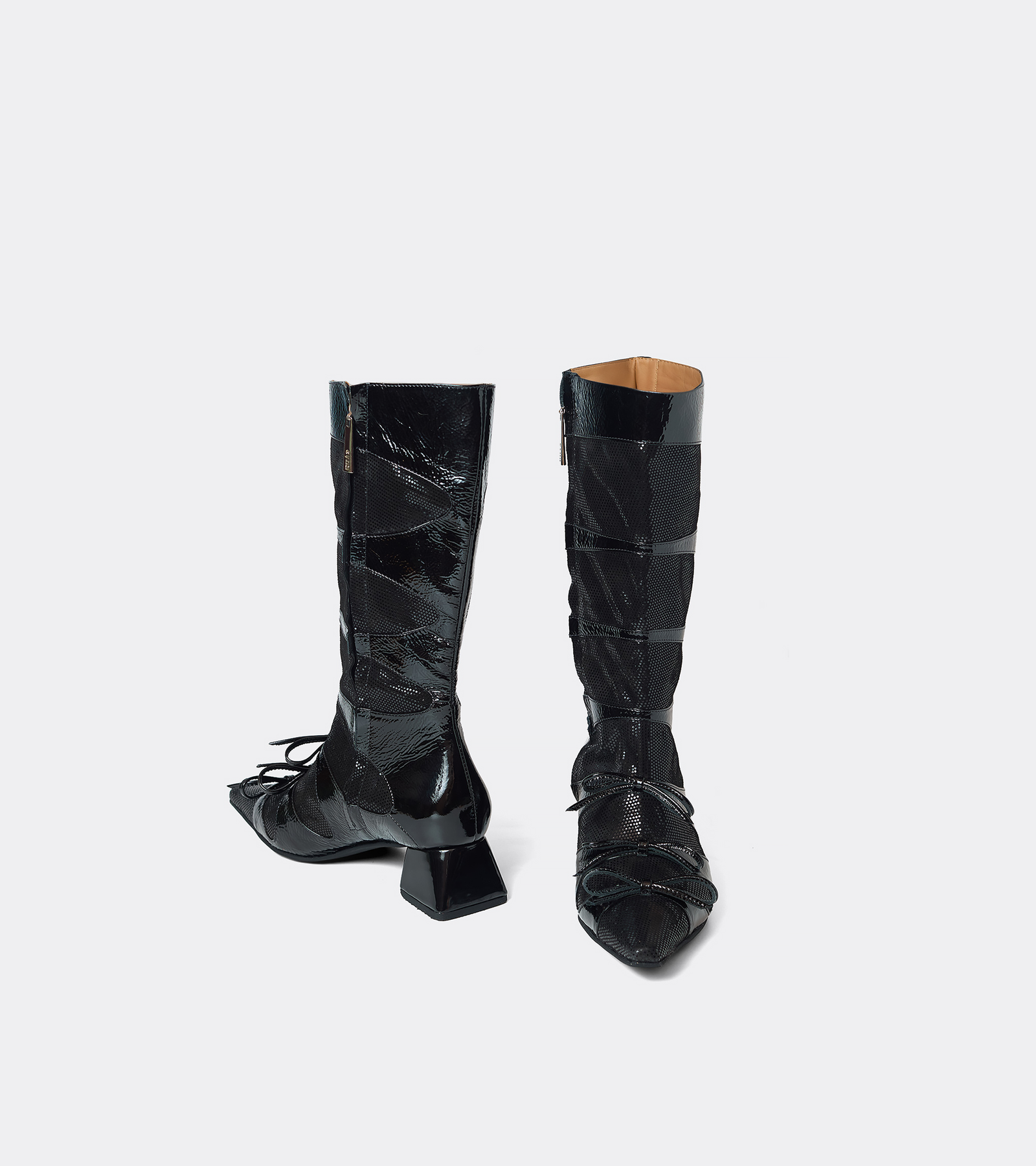 3 lazos caƱa alta - Taco 4cm - Imagen 10